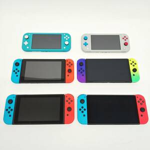 通電確認済み Nintendo Switch 本体 4台 Joy-Con 8個 Switch Lite 2台 まとめて 有機EL 任天堂 スイッチ ライト ジョイコン R2404-016