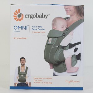 訳あり エルゴベビー オムニブリーズ オリーブグリーン 抱っこ紐 ergobaby OMNI breeze BCZ360POLIVE 並行輸入品 【1円】 R2404-068の画像7