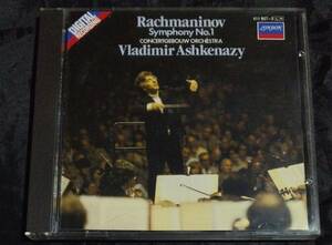 CD/海外盤/アシュケナージ/ラフマニノフ/ASHKENAZY/RACHMANINOV:SYMPHONY NO.1/