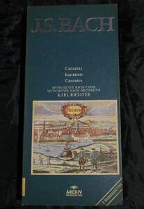 カセットテープ3巻box/バッハ/カンタータ/リヒター/ミュンヘン・バッハ管弦楽団/BACH/Cantatas/karl richter/ARCHIV/3376 009/アルヒーフ