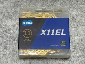 【新品未使用】 KMC X11EL 軽量チェーン 11速用 ゴールド