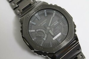 動作品 CASIO G-SHOCK タフソーラー フルメタル モバイルリンク Bluetooth 黒 メンズ 腕時計 GM-B2100BD-1AJF デジアナ ジーショック 中古