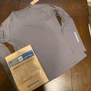  Shimano SHIMANO sun protection long sleeve shirt XL