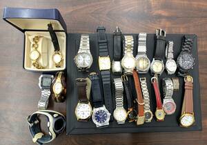 #8760A 【コレクター必見♪♪】☆★ジャンク 腕時計 まとめ　23個　SEIKO/CITIZEN/BLESSING/ALBA/GRACEなど　大量　稼働品有★☆