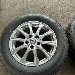 215/60R16 95Q ブリザック VRX2 イボあり■WEDS Jorker Shott 16x6.5J PCD 114.3x5H +39 4本 引き取り可 ノア ヴィクシー アルファードの画像5