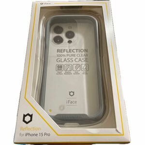 iPhone 15 Pro iFace Reflection 強化ガラスクリア スマホケース 41-959138（グレー）