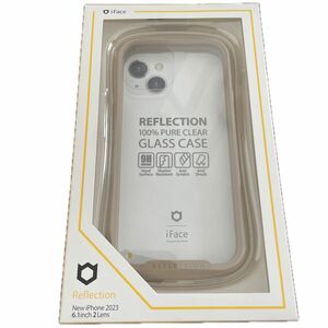 iPhone 15 iFace Reflection 強化ガラスクリア スマホケース 41-959077（ベージュ）