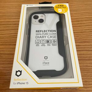 Hamee iPhone15用 ダイアリーケース IFACE REFLECTION ダイアリー (ブラック) 41-967690