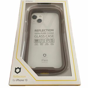 iFace Reflection iPhone 13 ケース クリア 強化ガラス (ブラウン) アイフェイス アイフォン 13