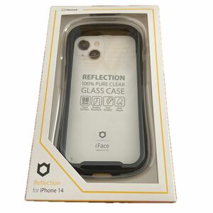 iPhone 14 iFace Reflection 強化ガラスクリアケース 41-945049（ブラック）