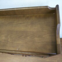 カリモク karimoku 木製 サイドボード 電話台 FAX台 花台 収納棚 中古現状品_画像4