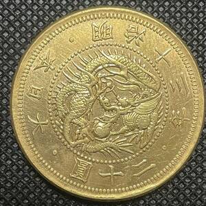 近代貨幣 新20円金貨 明治13年 アンティーク