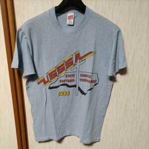 31　アメリカ古着　☆ビンテージ　SOFFE　８０‘　Ｔシャツ　Vintage　/ロゴ入り　シングルステッチ