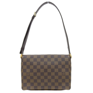 【本物保証】 超美品 ルイヴィトン LOUIS VUITTON ダミエ ミュゼットタンゴ ショートショルダー ワンショルダーバッグ エベヌ N51255