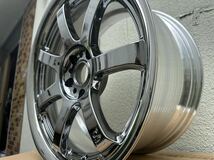 美品 レイズ RAYS ホイール 18インチ 9J ET38 114.3 5穴 グラムライツ 57S PRO メッキ クローム 18×9J 観賞用 スペア 深リム 1本_画像4