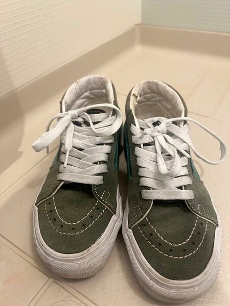  Vansバンズレディース靴グリーン