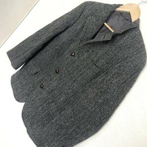 【Harris Tweed】ハリスツイード ツイード テーラード ジャケット ウール100% ヘリンボーン シンプル 定番 グレー メンズ サイズL/Y6593NNの画像6