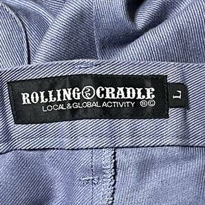 【ROLLING CRADLE】ローリングクレイドル ワイドクロップドパンツ アメカジ ライトパープル系 紫色 ロリクレ メンズ サイズL/Y7058FFの画像8