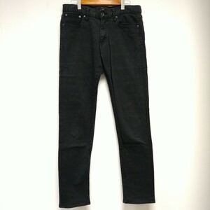 【GREEN LABEL RELAXING】 グリーンレーベルリラクシング カラーデニム スキニー ストレッチ UNITED ARROWS ブラック メンズ w31 / Y6964wk