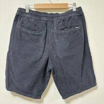 【HOLLISTER】ホリスター ショートパンツ ブラック 黒 コーデュロイ ウエストゴム ポケット ABERCROMBIE&FITCH メンズ サイズS/Y8581SS_画像2