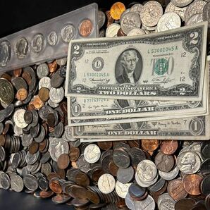 [1円〜] アメリカコイン 14.2キログラム 外国コイン ドル紙幣の画像1
