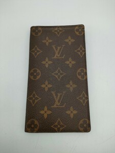 1円〜 LOUIS VUITTON ルイヴィトン モノグラム ポルトバルール カルトクレディ 長財布 札入れ 財布 茶系 ブラウンカラー