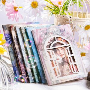 喜びの庭シリーズ 6種180枚 book 素材紙 少女 妖精 花 雑貨 装飾 スクラップブッキング ジャンクジャーナル コラージュ