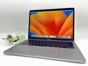 【良品 13.3インチ】Apple MacBook Pro(13-inch, 2017) A1708 Core i5(7360U)/2.3GHz RAM:8GB/SSD:256GB Space Gray Ventura 動作品