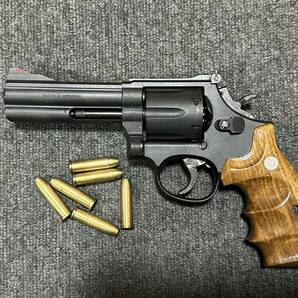 美品 未発火 木製グリップ 付 マルシン S&W M586? リボルバー モデルガン 管理13の画像2