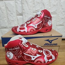 ☆良品☆ ミズノ mizuno フィットネスシューズ WAVE DIVERSE 15thウエーブダイバース 15th 25.0cm レッド 　　未使用_画像2