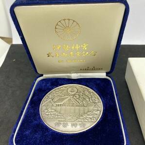 MS-5967 第60回伊勢神宮式年遷宮記念公式 純銀メダル 91.2ｇ 記念メダル 純銀刻印 保管品の画像2