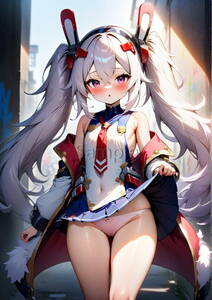 【美少女】イラスト ポスター A4サイズ 写真光沢紙 美女アニメ 二次元インテリア コレクション アズールレーン al01003