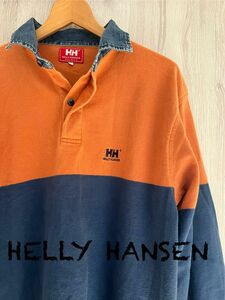 HELLY HANSEN 長袖ポロシャツ　古着