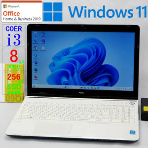 [ beautiful goods ]LaVie LS350/TSW*Core i3-4100M/ new goods SSD256GB/8GB memory /15.6 type /WLAN/Blu-ray/BDXL/Web camera /USB3.0/SD/Win11/Office H&B2019