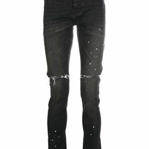 YB着用 Purple brand Paint jeans 31 ダメージジーンズ　 スキニー