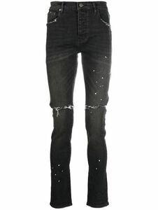 YB着用 Purple brand Paint jeans 31 ダメージジーンズ　 スキニー