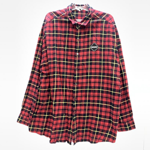 【中古】F.C.Real Bristol　22SS　Big Logo Flannel Baggy Shirt　XL　FCRB-222078　エフシーレアルブリストル[240092266325]