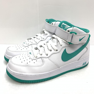 【中古】NIKE AIR FORCE 1 Mid ‘07 White/Clear Jade 26cm DV0806-102　ナイキ[240092266446]