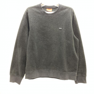 【中古】Supreme　18AW　Polartec Small Box Logo Crewneck　S　黒　シュプリーム[240092267125]