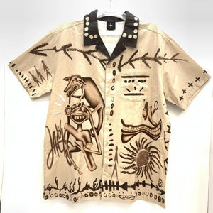 【中古】Travis scott Cactus Jack Painter’s　Button Up Shirt　L　トラヴィススコット[240092267130]