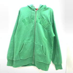 【中古】Supreme　Arc Logo Zip Up Hoodie　XL　グリーン　シュプリーム[240092267187]