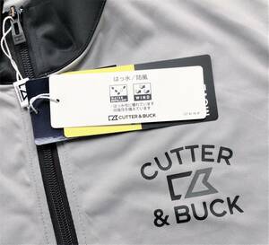 ◆CUTTER＆BUCK◆カッターバック◆長袖ウィンドジャケット②◆XL◆グレー×ブラック