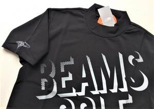 ◆BEAMS GOLF◆ビームス ゴルフ◆半袖モックネック◆M◆ブラック