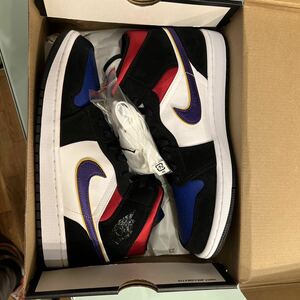 【未使用】NIKE/ナイキ AIR JORDAN 1 MID LAKERS TOP 3/エアジョーダン1 ミッド レイカーズ トップ3 852542-005