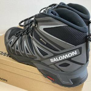 サロモン SALOMON X ULTRA PIONEER MID GTX ゴアテックス BLACK/MAGNET/MONUMENT 27.5cm 中古美品 送料無料 1円スタート！の画像7