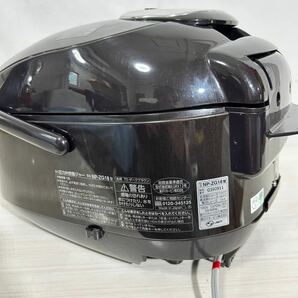 Y329/象印/ZOJIRUSHI/NP-ZG18/2019年製/圧力IH炊飯ジャー/炊飯器/通電確認済み/ダークブラウン/極め炊き/ジャー1.8L/10合炊き/一升/1升の画像7