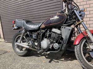 エリミネーター250se ショート管　オールステンレス仕上げ　高級品　カワサキ　スリップオン　gpz250 旧車　ワンオフ　50パイマフラー