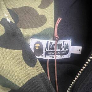 新品本物 BLACK Size L エイプ ベイプ アベイシングエイプ A BATHING APE BAPE Shark Full Zip Hoodie メンズ シャーク パーカー の画像4