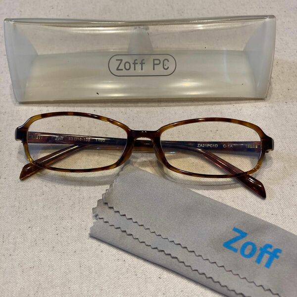 Zoff メガネ　度なし　パソコン用　ブルーライトカット
