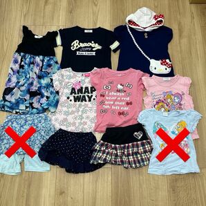 女の子 子供服 半袖Tシャツ まとめ売り